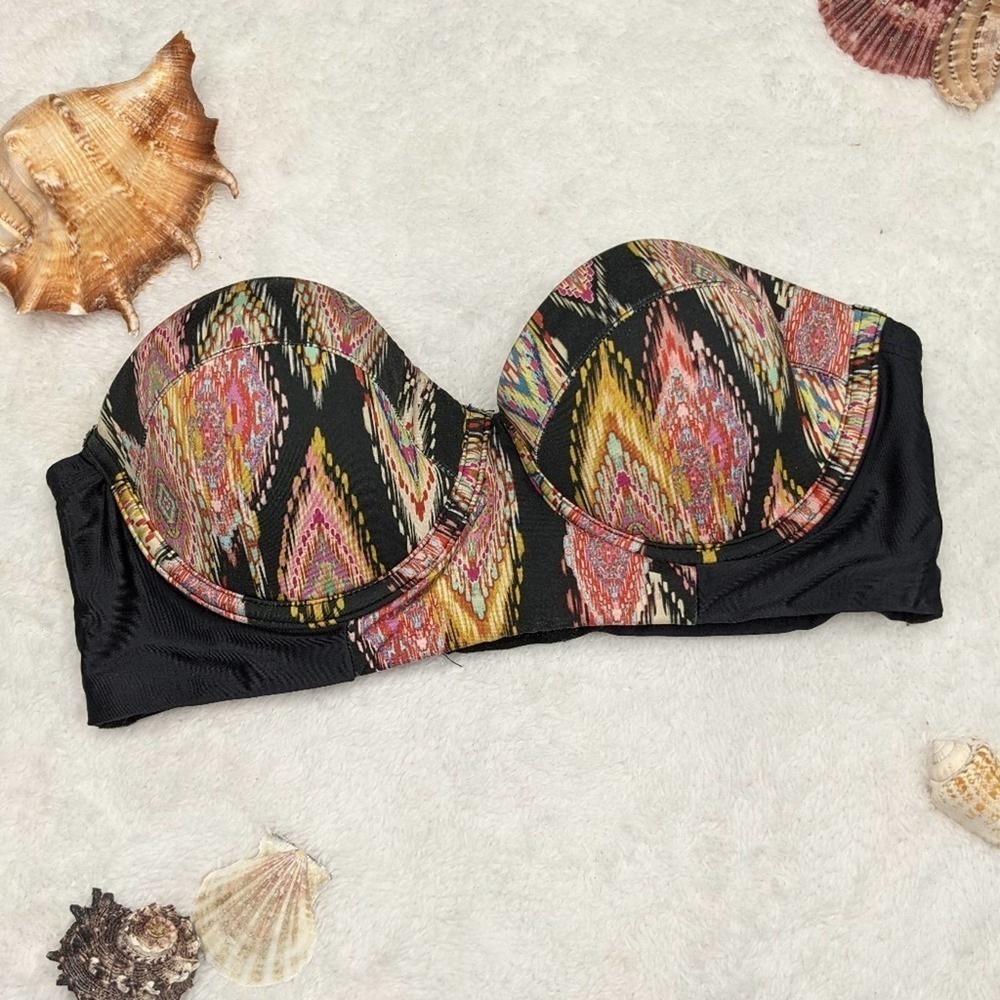 PilyQ Patara Diamond Bustier Bandeau Bikini top